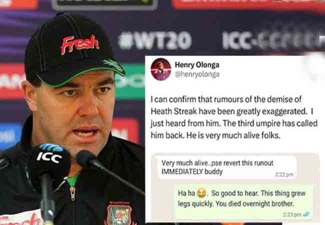Heath Streak : मी जिवंत आहे!