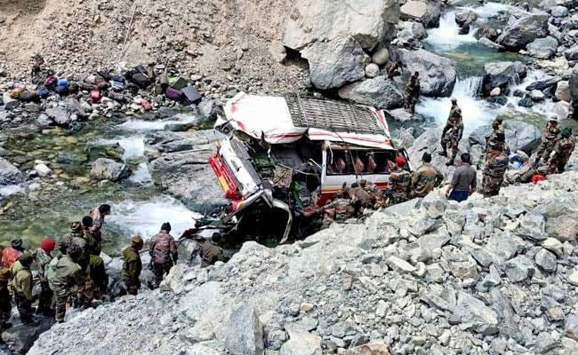 लडाखमध्ये लष्कराच्या वाहनाला अपघात, ९ जवान शहीद