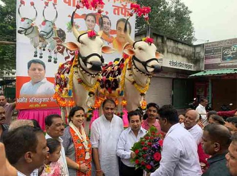Wardha Bailpola : वर्धा येथील बैलपोळा उत्सवाला आमदार नितेश राणे यांची उपस्थिती