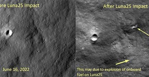 रशियाचे Luna-25 कोसळल्याने चंद्रावर पडला ३३ फुटाचा खड्डा