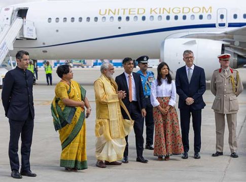 G20 Summit:ब्रिटनच्या पंतप्रधानांचे जय सियाराम बोलून केले स्वागत, भेट दिली भगवद्गगीता