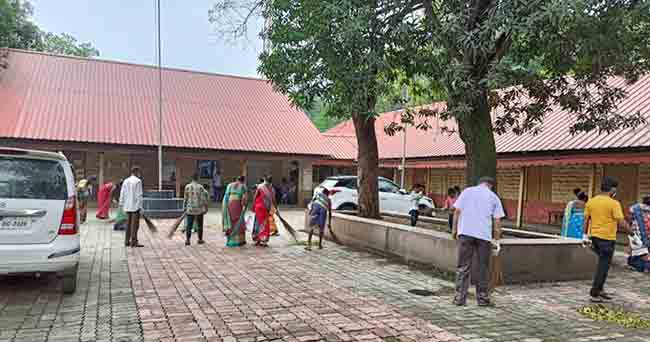 वाड्यात स्वच्छता अभियान संपन्न