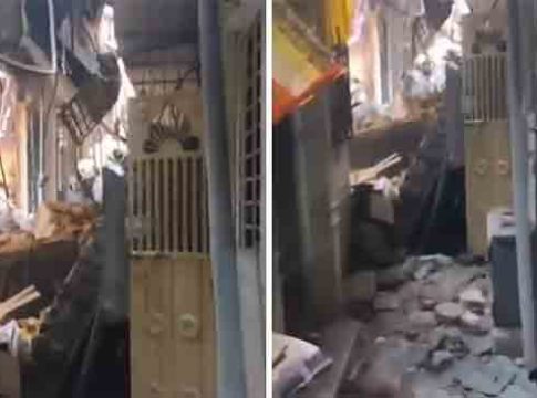चेंबुरमध्ये सिलिंडरच्या स्फोटाने घर कोसळले; ४ जण गंभीर जखमी