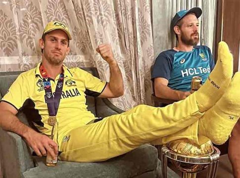 World cup trophy: ऑस्ट्रेलियन खेळाडू मिशेल मार्शविरोधात पोलीस ठाण्यात तक्रार दाखल