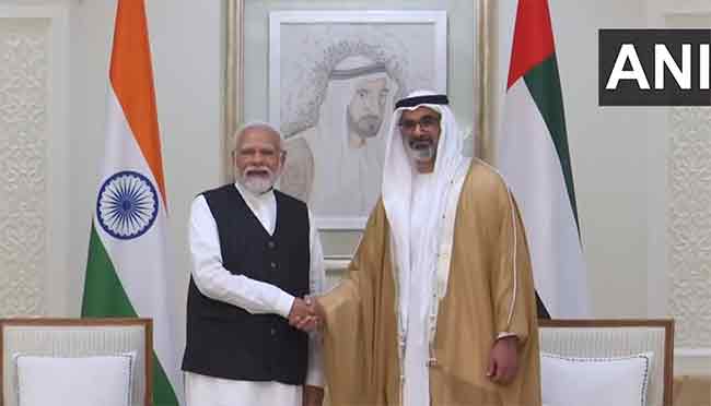 पंतप्रधान मोदींनी UAEच्या राष्ट्रपतींशी केली बातचीत, दहशतवादाबद्दल व्यक्त केली चिंता