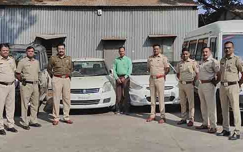 भाड्याने घेतलेल्या वाहनांची परस्पर विक्री करणाऱ्या २ संशयितांस ४ वाहनांसह बेड्या