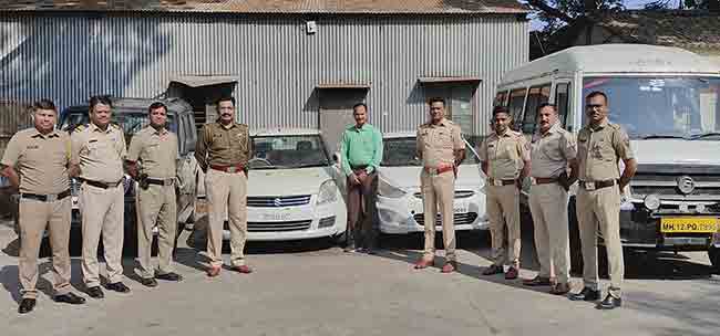 भाड्याने घेतलेल्या वाहनांची परस्पर विक्री करणाऱ्या २ संशयितांस ४ वाहनांसह बेड्या