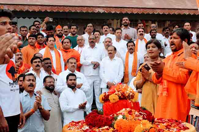 ‘अक्षत: कलश यात्रा’ चे नवी मुंबईत स्वागत