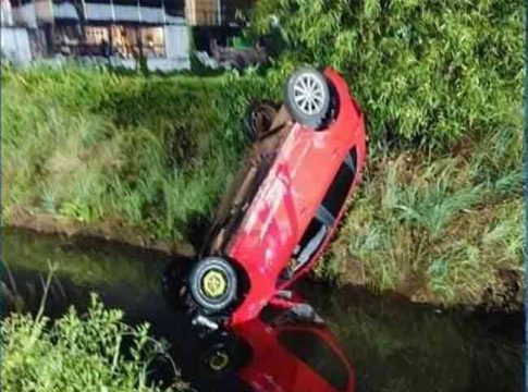 Goa Accident : गोव्यात भीषण अपघात; धडक देणारीच कार नाल्यात कोसळली!