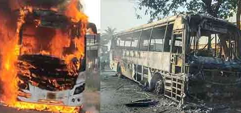 Shivshahi fire accident : चांदोरी नजीक धावत्या शिवशाहीला भीषण आग