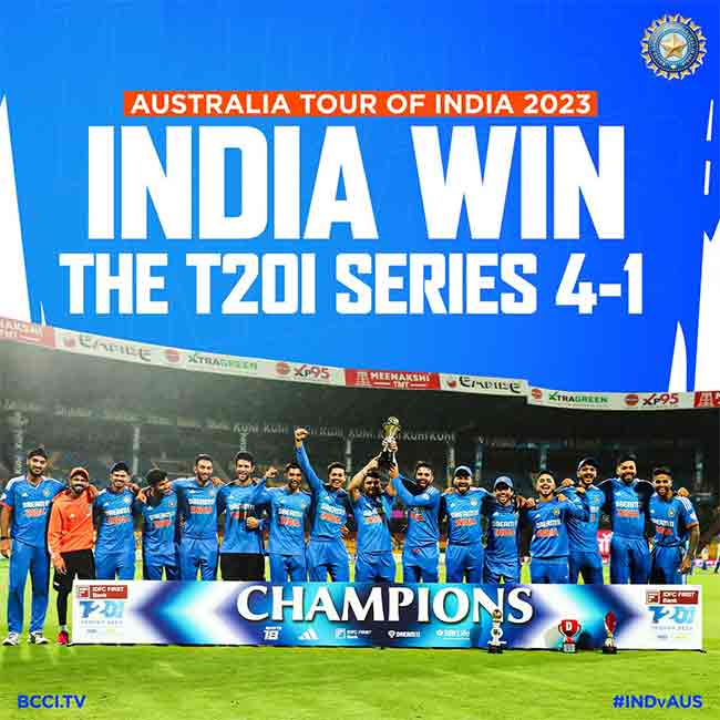 IND vs AUS: पाचव्या टी-२० सामन्यात भारताने ऑस्ट्रेलियाला हरवत केले अनेक रेकॉर्ड्स