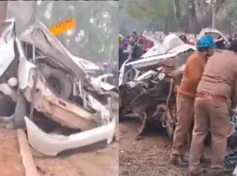 Accident News : नववर्षाच्या पहिल्याच दिवशी काळाचा घाला; पार्टी करुन परततानाच भीषण अपघात!