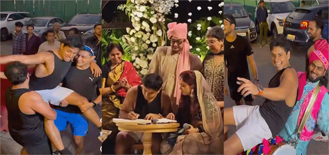 Ira-Nupur Wedding : आमिर खानच्या लेकीच्या लग्नात नवरदेव आला शॉर्टस् आणि सॅण्डो घालून; व्हिडीओ झाले व्हायरल…
