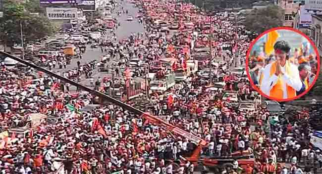 Manoj Jarange Patil : मराठा वादळ पाहून अधिका-यांची ‘पळापळ’; अखेर जरांगेंनी पुण्यातील मार्ग बदलला