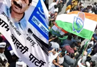 काँग्रेस-आपची ‘हात’मिळवणी