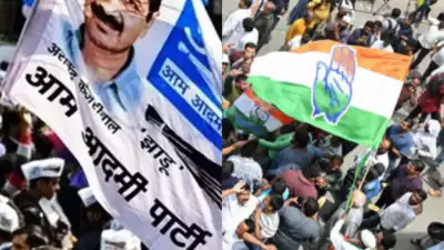 काँग्रेस-आपची ‘हात’मिळवणी