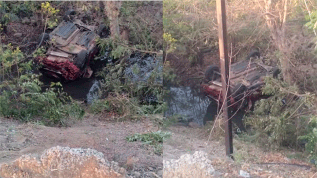 Nanded Accident : नांदेडमध्ये कार नाल्यात कोसळल्याने ५ जणांचा जागीच मृत्यू तर ५ जखमी