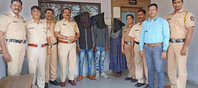 हत्या करुन पळून जाणाऱ्या महिलेसह तीन परप्रांतीयांना २४ तासाच्या आत अटक