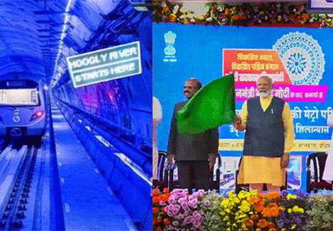 Under Water Metro : देशातील पहिली अंडरवॉटर मेट्रो! पंतप्रधानांच्या हस्ते झालं उद्घाटन