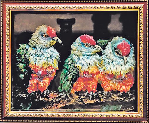 गुलाबी मुकुटधारी फळ कबुतर