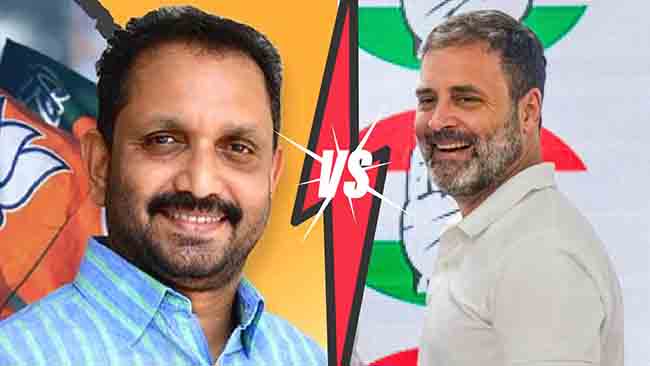 राहुल गांधींविरोधात कुन्नूमेल सुरेंद्रन भाजपाचे उमेदवार