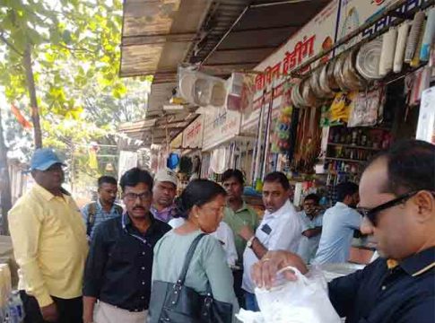 तुर्भे विभागात प्लास्टिक प्रतिबंधात्मक कारवाई