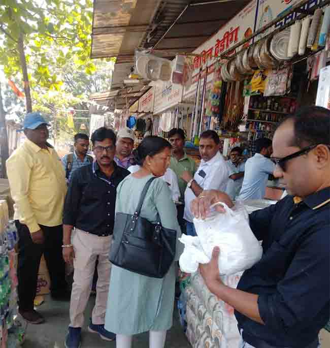 तुर्भे विभागात प्लास्टिक प्रतिबंधात्मक कारवाई
