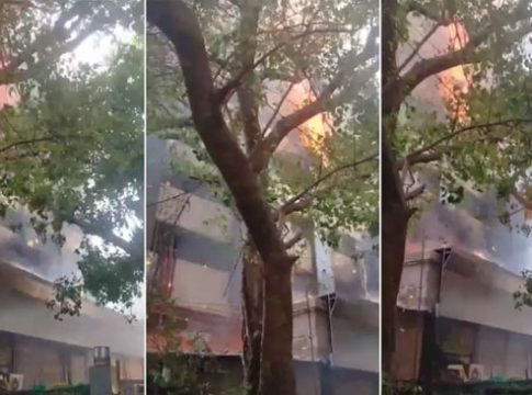 BKC Fire news : मुंबईच्या बीकेसीतील सरकारी कार्यालयाला भीषण आग