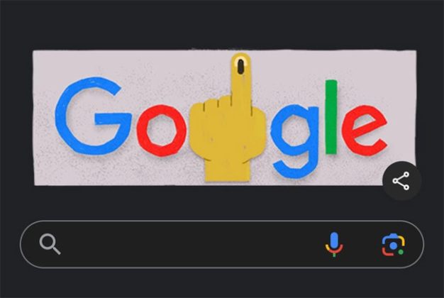 Google doodle : भारताच्या निवडणुकांची दखल घेत आज गुगलचं नवं डुडल