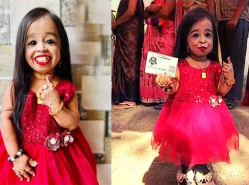 Jyoti Amge : नागपुरात दोन फुटांच्या महिलेने केले मतदान!