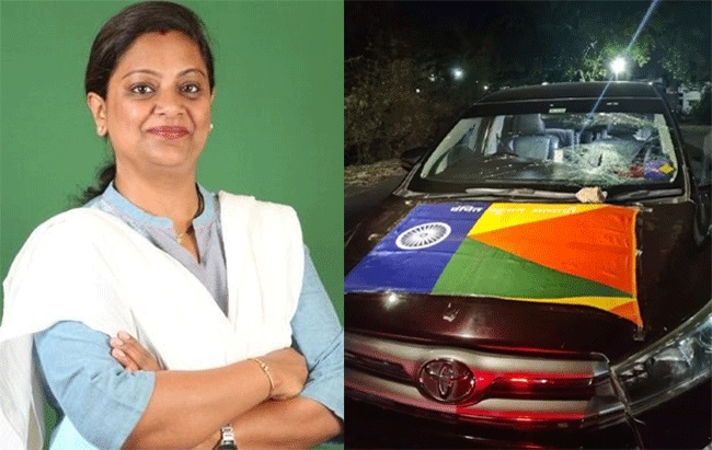 Utkarsha Rupwate : वंचितच्या शिर्डीमधील उमेदवार उत्कर्षा रुपवते यांच्या गाडीवर दगडफेक!
