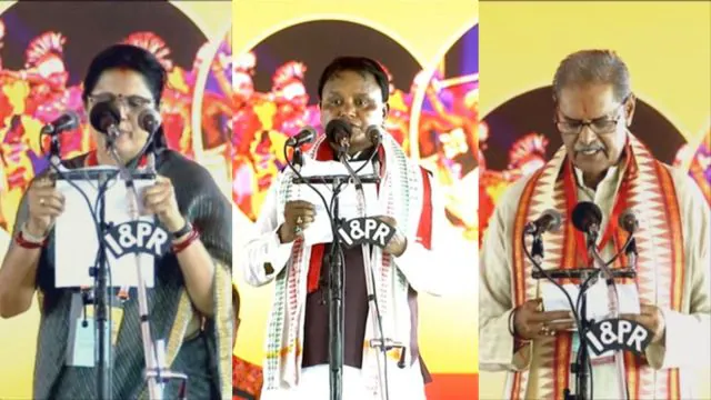 ओडिशाचे पहिले भाजपाचे मुख्यमंत्री म्हणून मोहन माझी यांनी घेतली शपथ