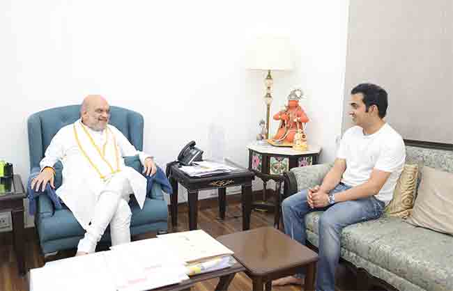 Gautam Gambhir : गौतम गंभीरने घेतली केंद्रीय गृहमंत्री अमित शहांची भेट, समोर आला हा फोटो