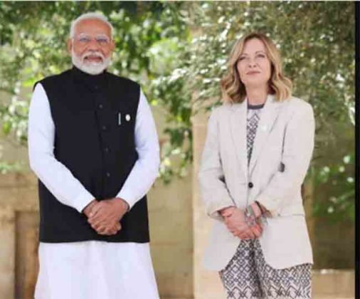 Giorgia Meloni: इटलीच्या पंतप्रधान जॉर्जिया मेलोनी यांनी पंतप्रधान मोदींचे केले असे स्वागत