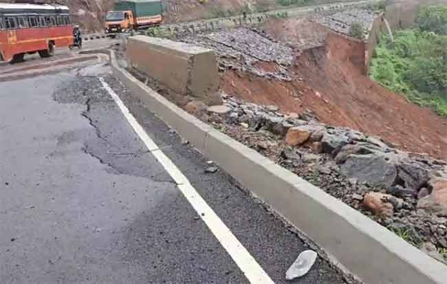 Mumbai Goa Highway : परशुराम घाटात भिंत कोसळली तर जगबुडीने धोक्याची पातळी ओलांडली!