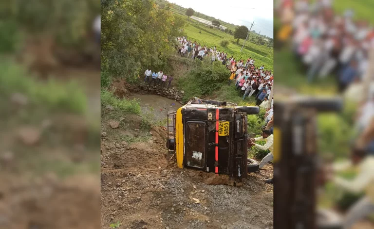 पंढरपूरहून परतणा-या वारक-यांच्या गाडीला अपघात