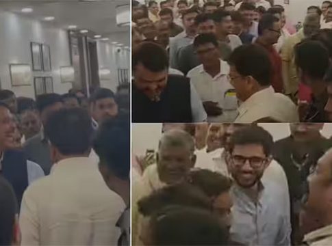 Aditya Thackeray : विधीमंडळात फडणवीस समोर येताच आदित्य ठाकरे म्हणाले, 'मी लिफ्टमध्ये...