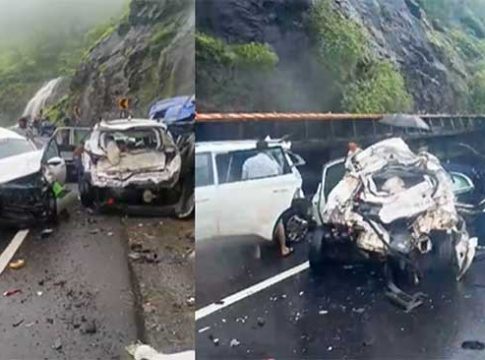 Accident news : मुंबई नाशिक महामार्गावर ५ वाहने एकमेकांवर आदळली!