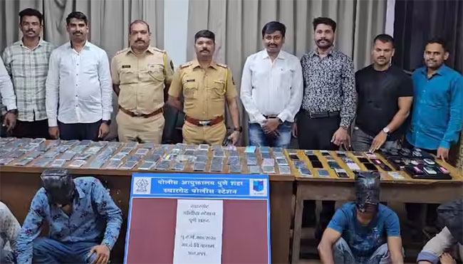 Pune crime : स्वारगेटच्या मोबाईल चोरट्यांचा पर्दाफाश! तब्बल १२० मोबाईल आणि ३ लॅपटॉप जप्त
