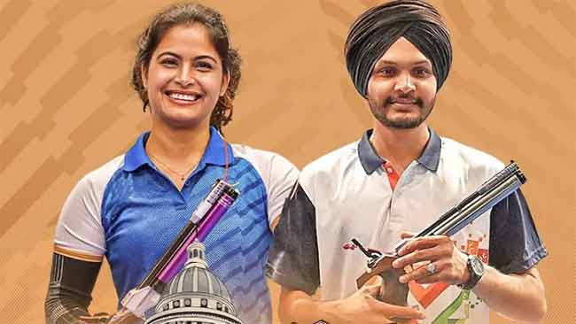 Paris Olympic मध्ये मनू भाकर, सरबजोत सिंहची ऐतिहासिक कामगिरी; भारताला मिळाले दुसरे कांस्य पदक
