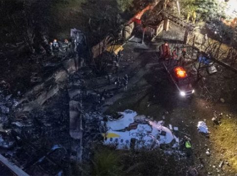 Plane crashed : ब्राझीलमध्ये ६२ प्रवाशांना घेऊन जाणारे विमान कोसळले