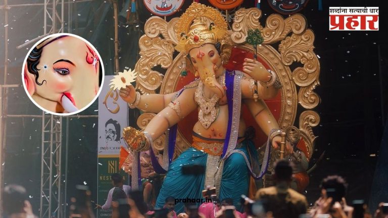 Chintamani Aagman 2024 : चिंचपोकळीच्या चिंतामणीची पहिली झलक; साजिरवाणं रुप पाहण्यासाठी भाविकांची गर्दी