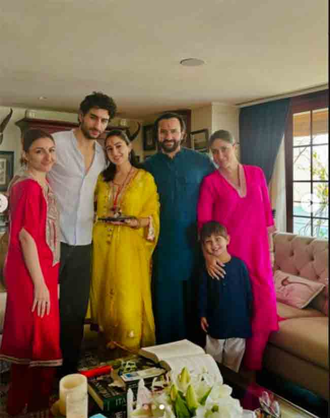 Rakshabandhan: करीनाच्या मांडीवर बसून जेहने साराकडून बांधून घेतली राखी, पटौदी कुटुंबाचे सेलीब्रेशन