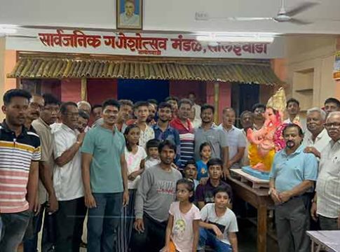 तळकोकणातील पहिल्या सार्वजनिक बाप्पाचे जल्लोषात आगमन; यंदा ११९ वे वर्ष