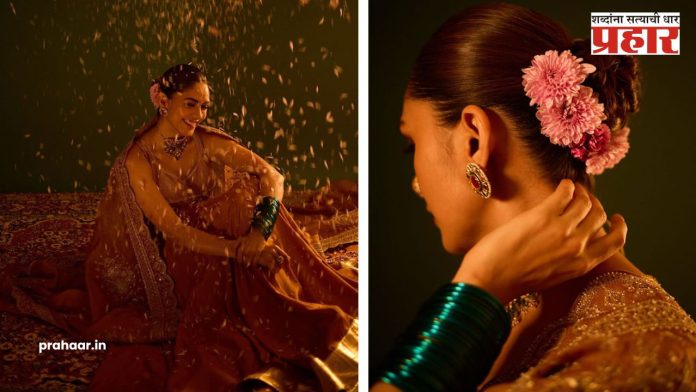 Mrunal Thakur : केसात गजरा, नाकात नथ, अन् हातात हिरवा चुडा...; कोण आहे ही सुंदरी ?