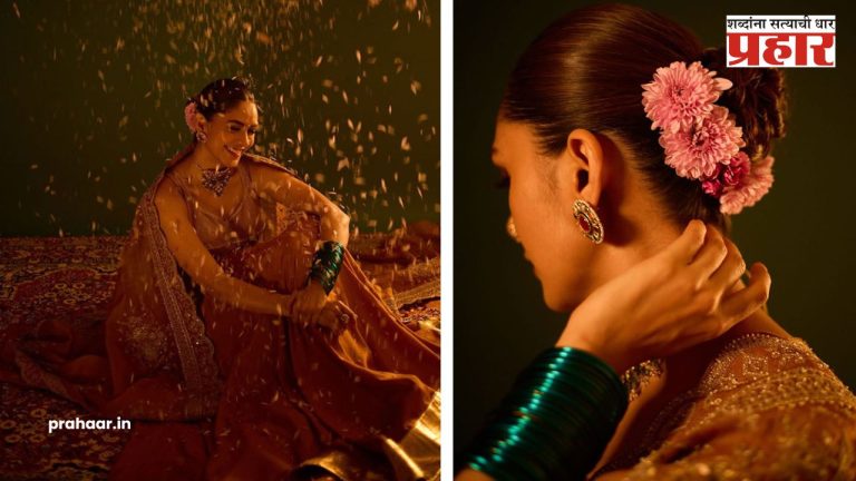 Mrunal Thakur : केसात गजरा, नाकात नथ, अन् हातात हिरवा चुडा…; कोण आहे ही सुंदरी ?