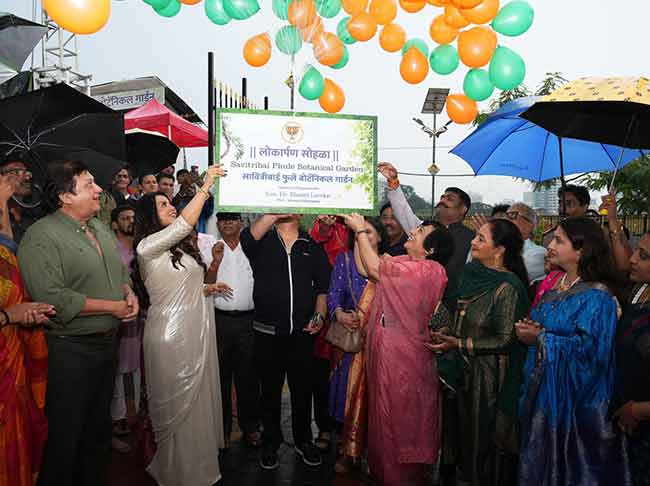 वर्सोव्यात साकारले सावित्रीबाई फुले बोटॅनिकल गार्डन; अमृता फडणवीस यांच्या हस्ते झाले लोकार्पण