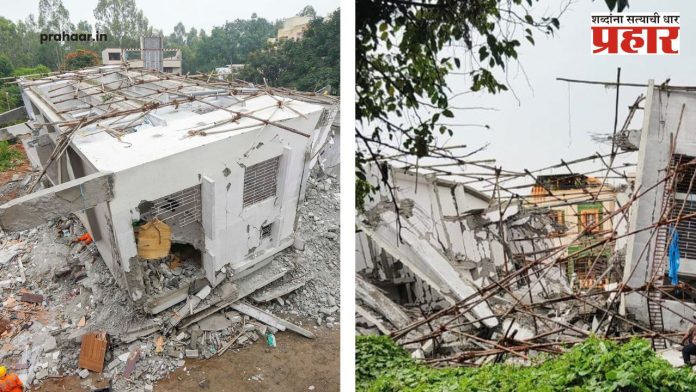Bengaluru : अरे बाप रे! ७ मजली इमारत पत्त्याच्या बंगल्याप्रमाणे क्षणात कोसळली; ७ जणांचा मृत्यू