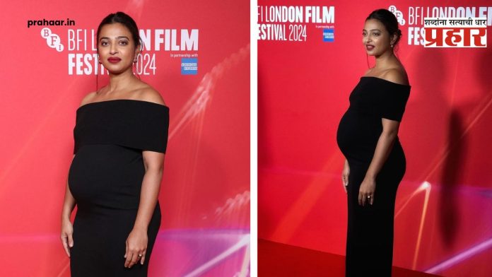 Radhika Apte : राधिका आपटेनं दिली ‘गोड बातमी’; फ्लॉन्ट केला बेबी बंप