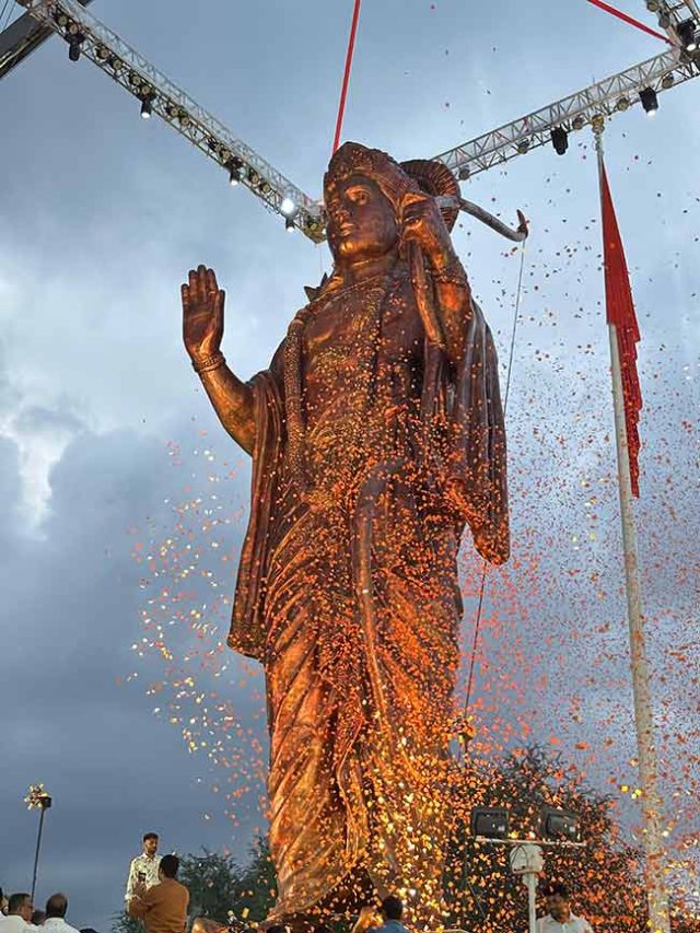 पंचवटीतील तपोवनात श्रीरामाची ७० फुटी मूर्तीचे लोकार्पण
